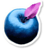 Blue apple.